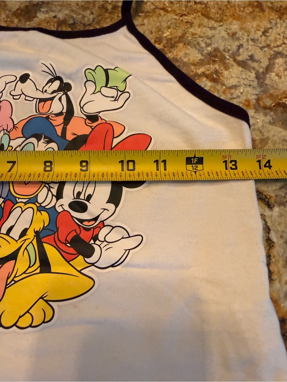 Disney Character Mickey Pluto Donald Minnie Halter top Size Small S EUC - Picture 6 of 7